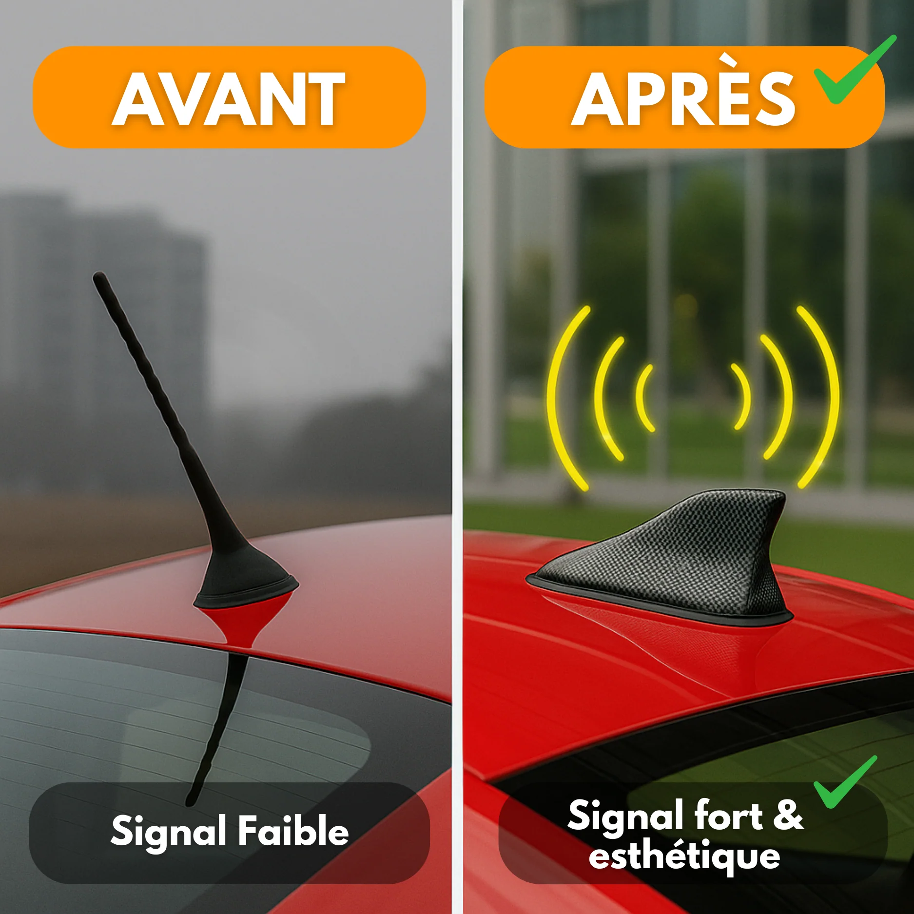 Amplificateur Antenne Voiture Shark Universelle - Image 3
