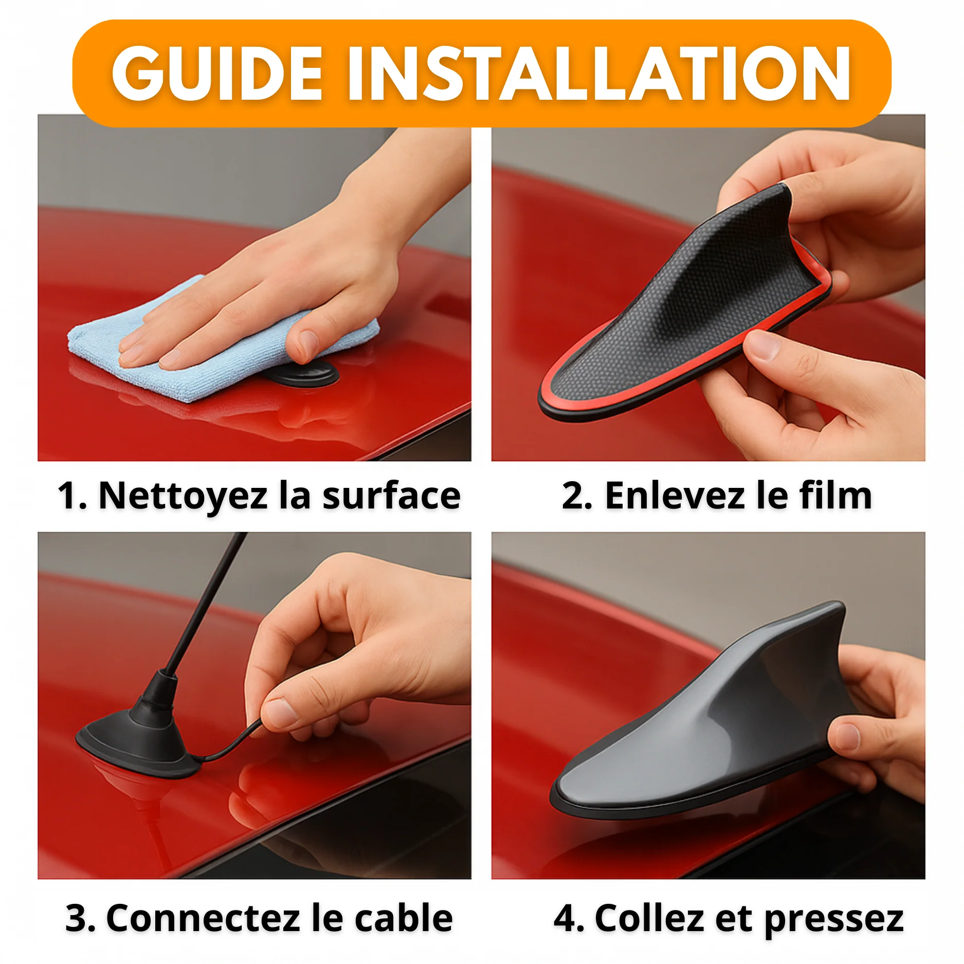 Amplificateur Antenne Voiture Shark Universelle - Image 8