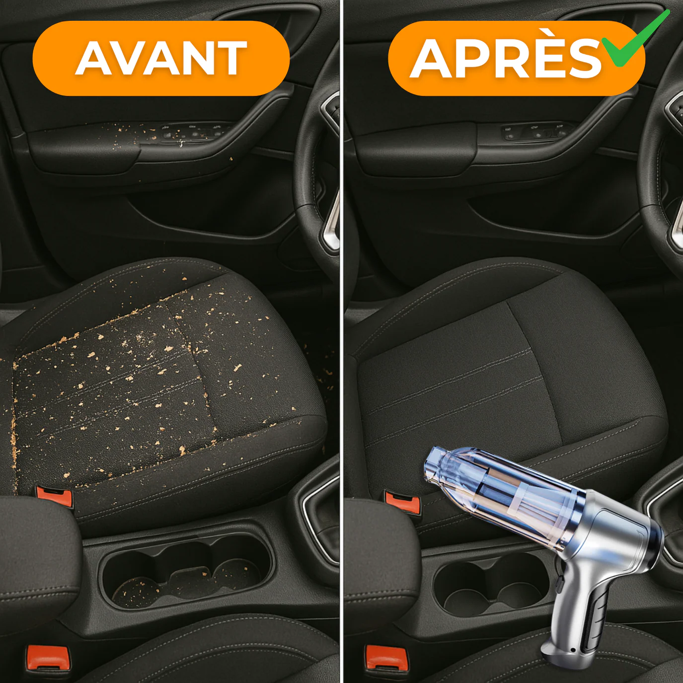 Aspirateur Voiture Sans Fil Puissant – Compact, Léger et Rechargeable - Image 3