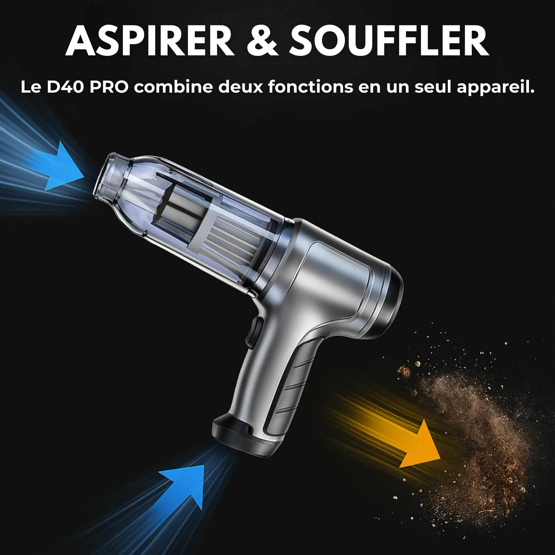 Aspirateur Voiture Sans Fil Puissant – Compact, Léger et Rechargeable - Image 4