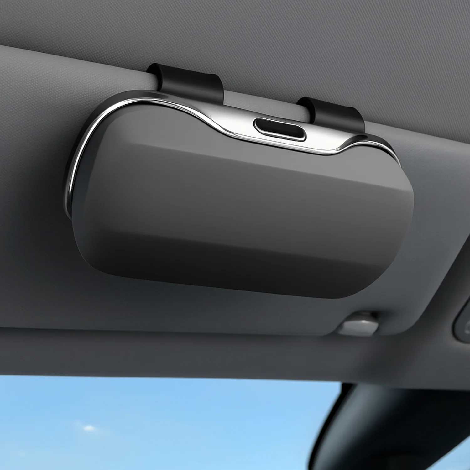 Boîte à Lunettes Voiture – Porte-Lunettes Pare-Soleil Universel Anti-Rayures – Fixation Ultra Stable - Image 8
