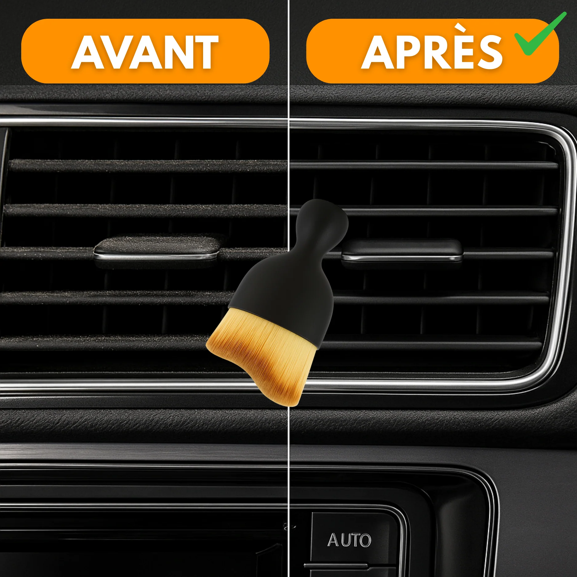 Brosse de Nettoyage de Précision Voiture – Compacte & Douce - Image 5