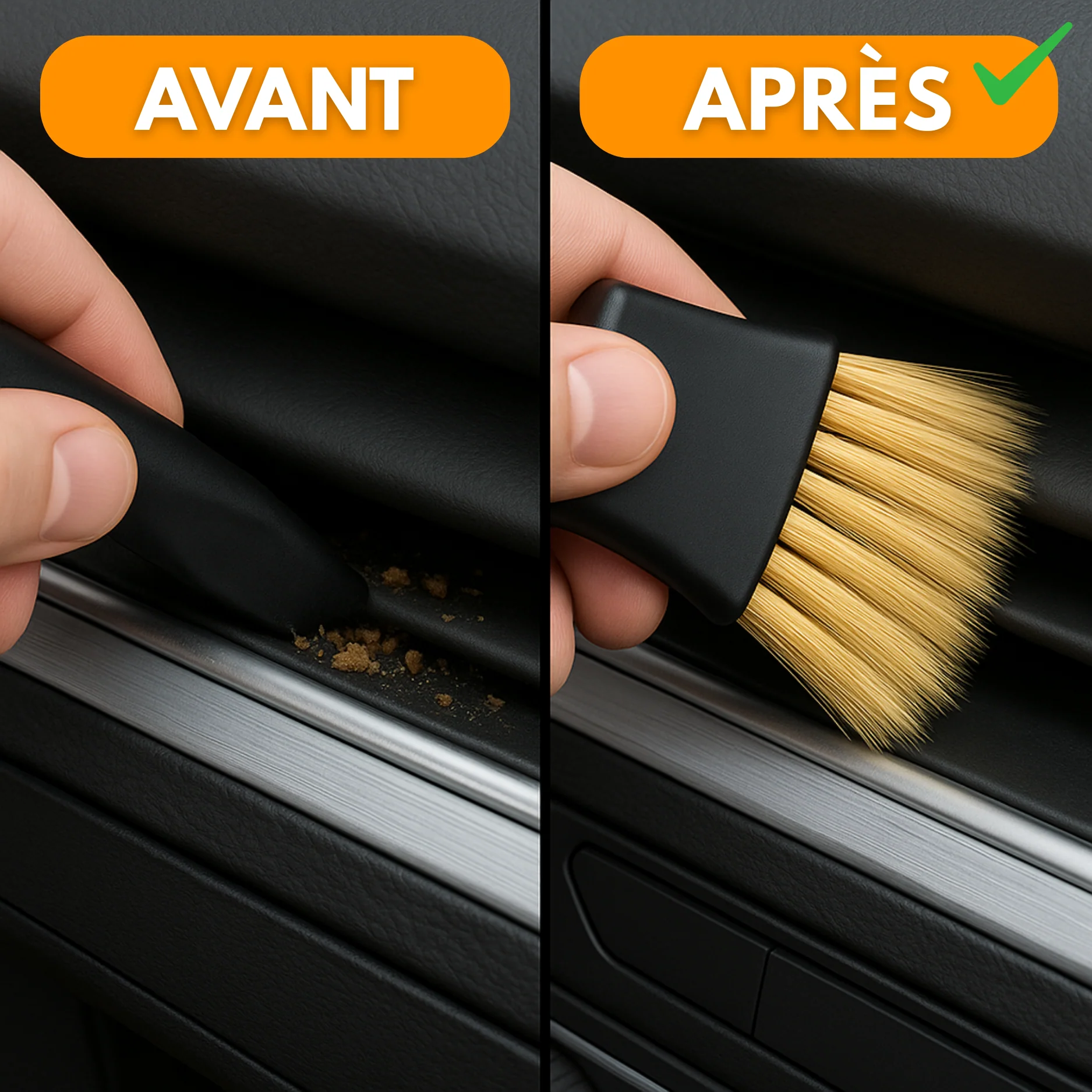 Brosse de Nettoyage Intérieur Voiture – Tableau de Bord & Aérations - Image 3