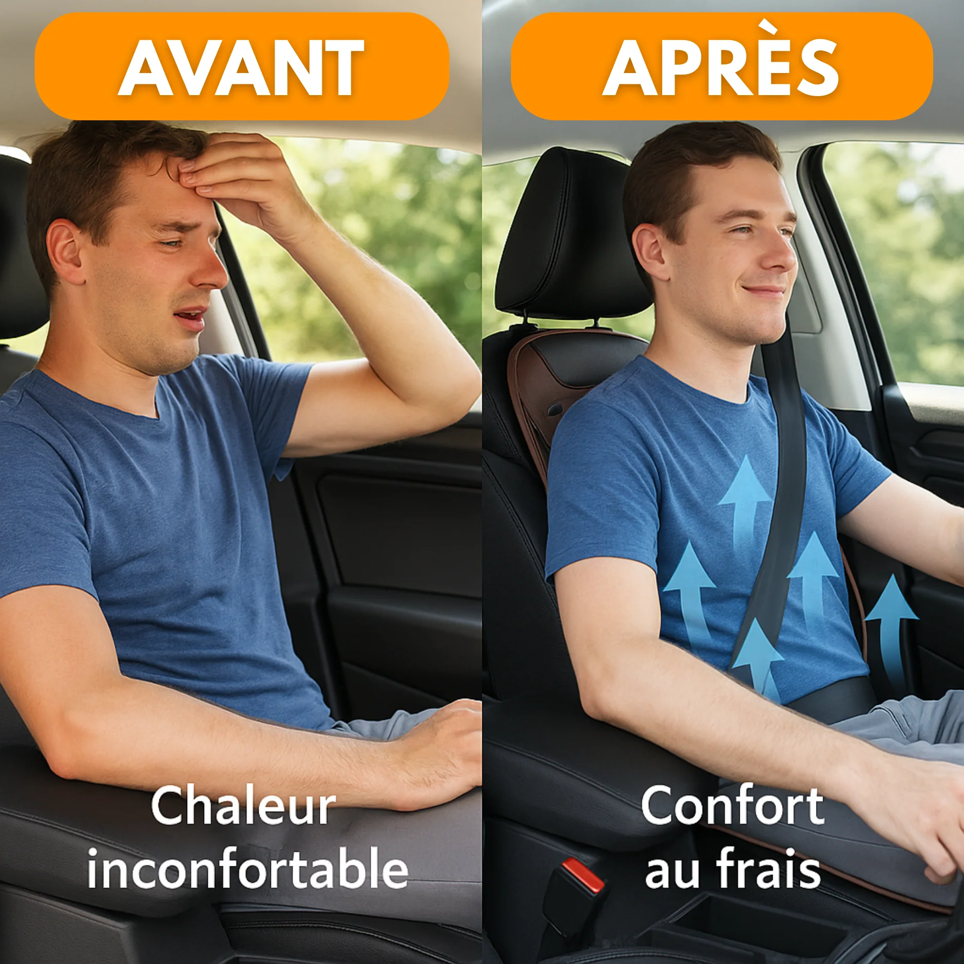 Housse de Siège Rafraîchissante Voiture – Universelle Été - Image 2