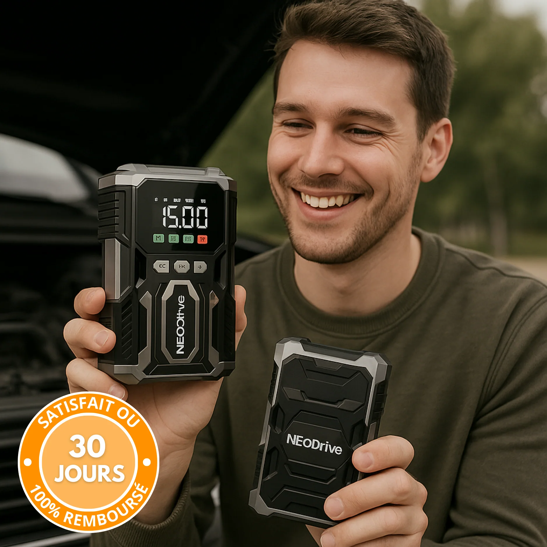 Démarreur Voiture – Booster Batterie & Compresseur Voiture, Puissant & Portable - Image 10