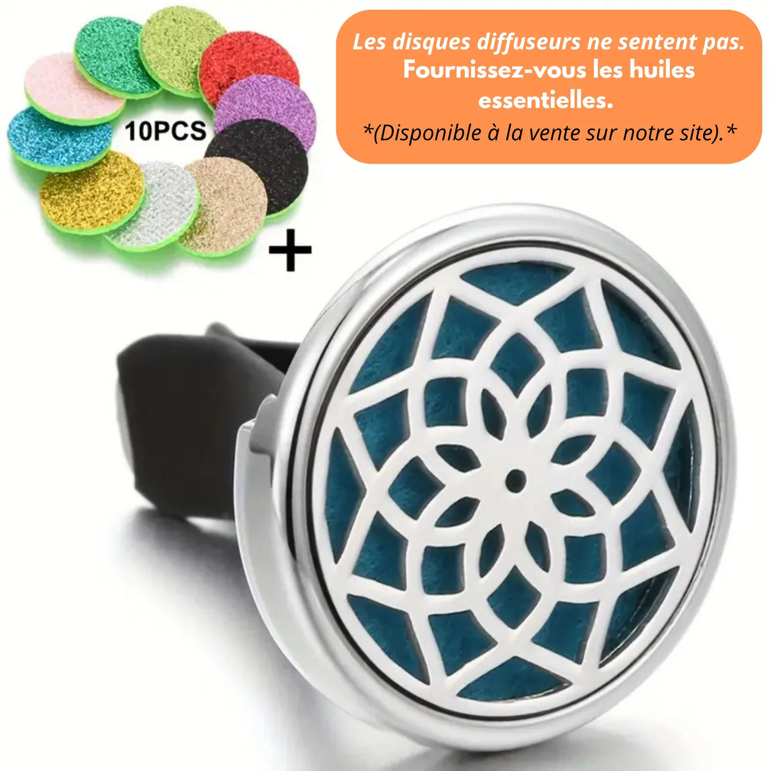 Diffuseur de Parfum Voiture avec 10 Pendentifs Rechargeables - Image 10