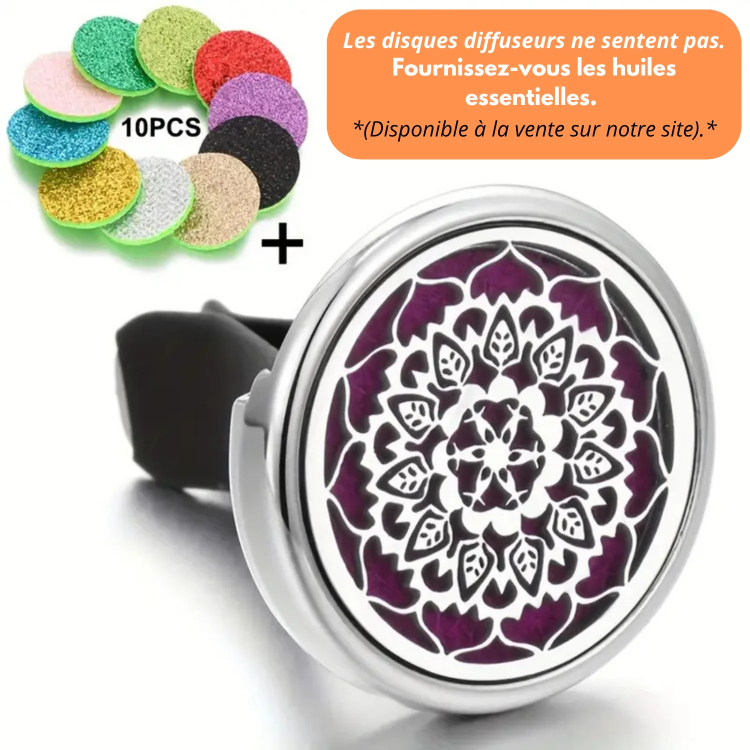 Diffuseur de Parfum Voiture avec 10 Pendentifs Rechargeables - Image 12
