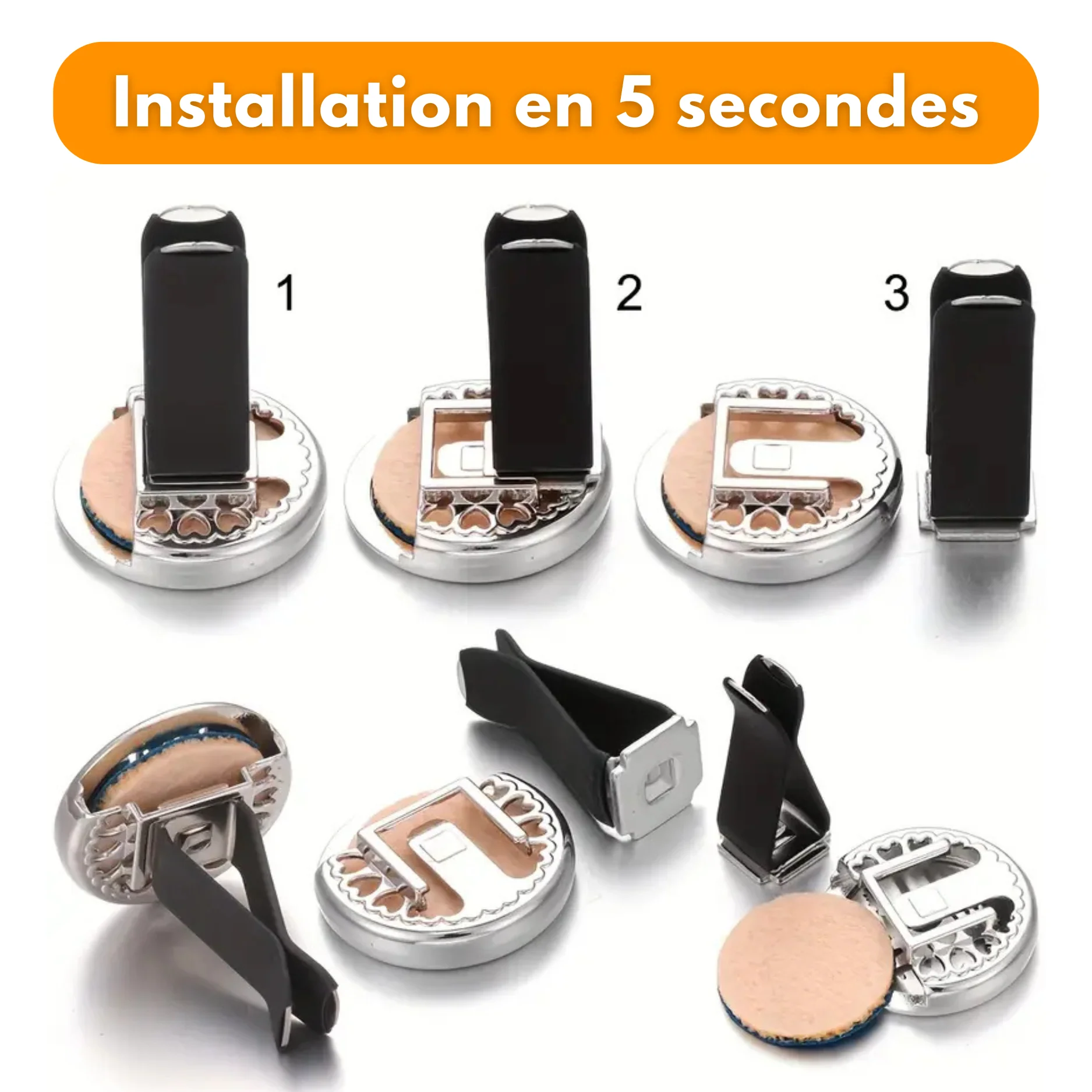 Diffuseur de Parfum Voiture avec 10 Pendentifs Rechargeables - Image 3