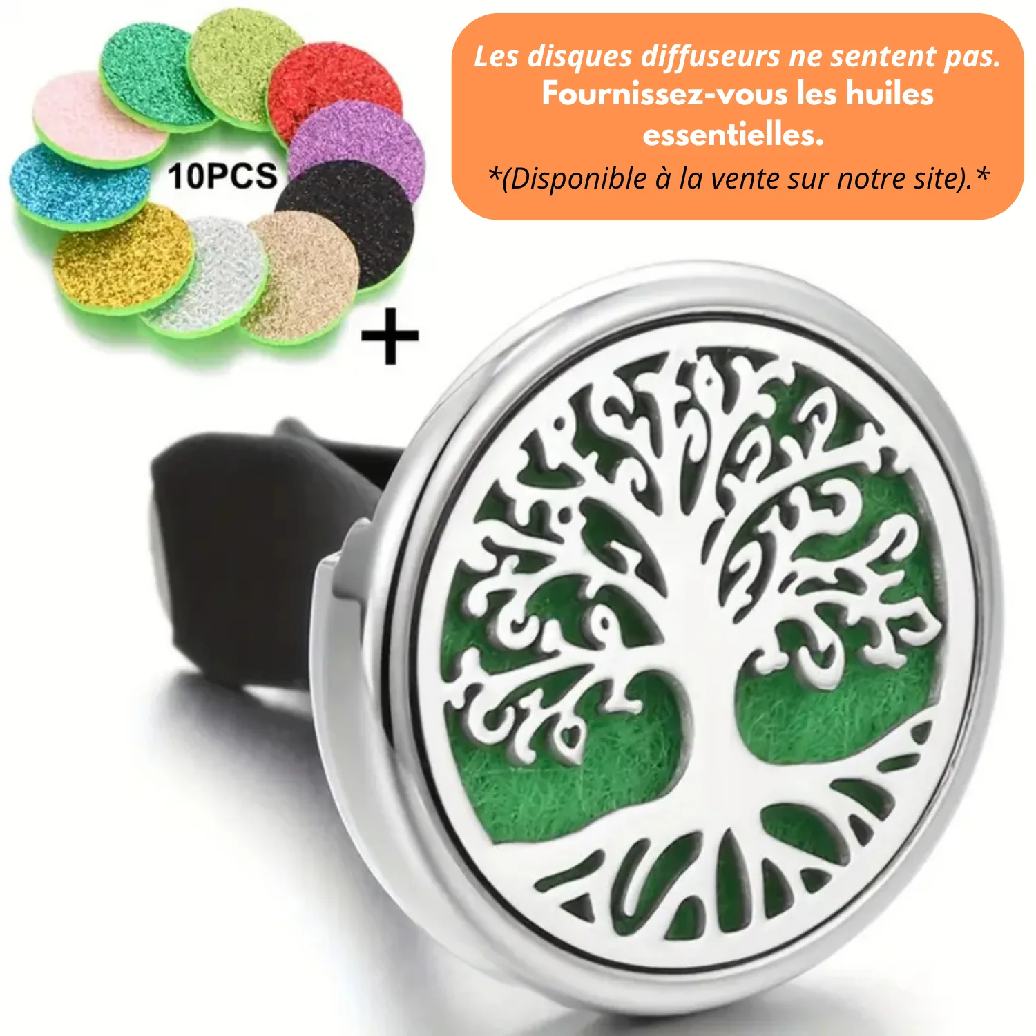 Diffuseur de Parfum Voiture avec 10 Pendentifs Rechargeables - Image 7