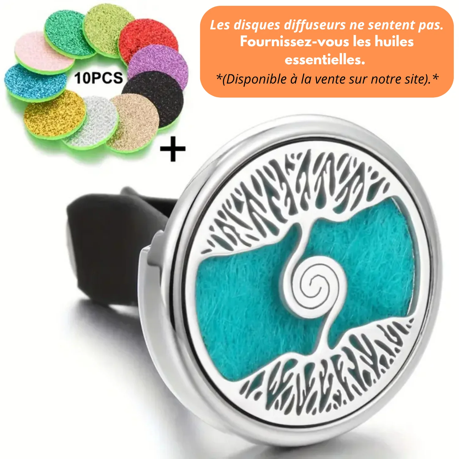 Diffuseur de Parfum Voiture avec 10 Pendentifs Rechargeables - Image 9