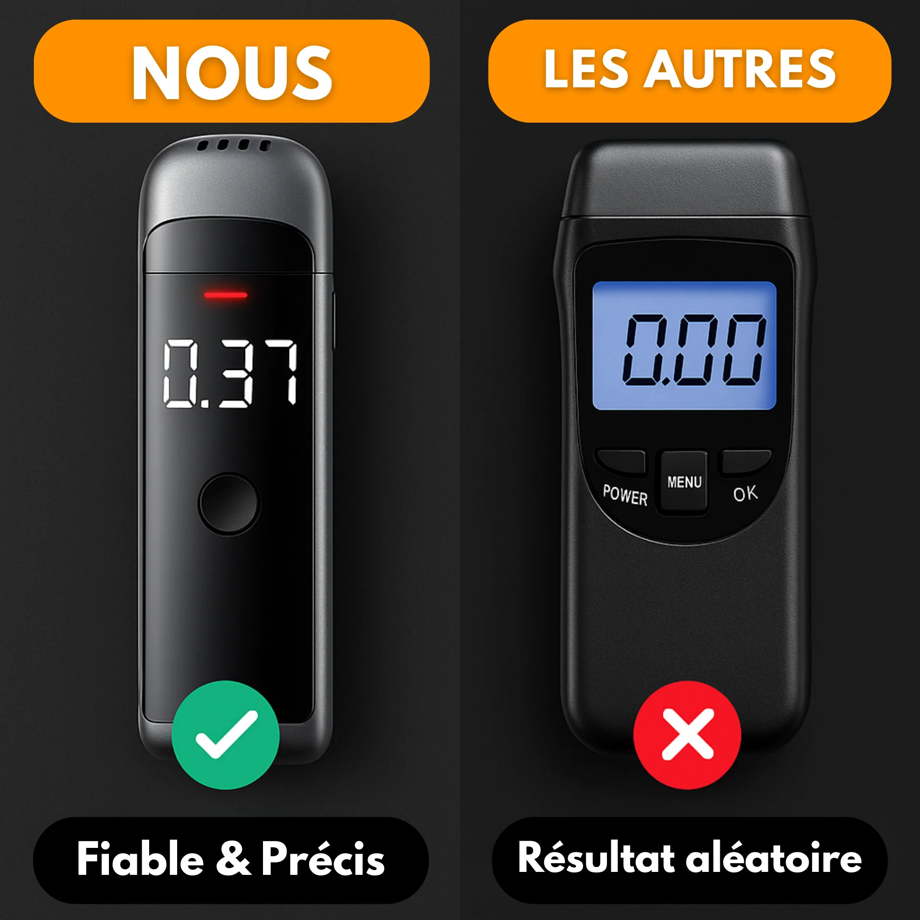 Éthylotest Électronique Portable – Test Alcoolémie Précis LED - Image 3