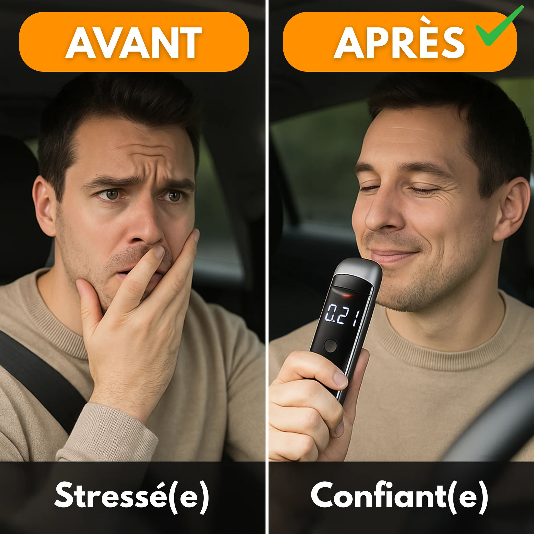 Éthylotest Électronique Portable – Test Alcoolémie Précis LED - Image 4