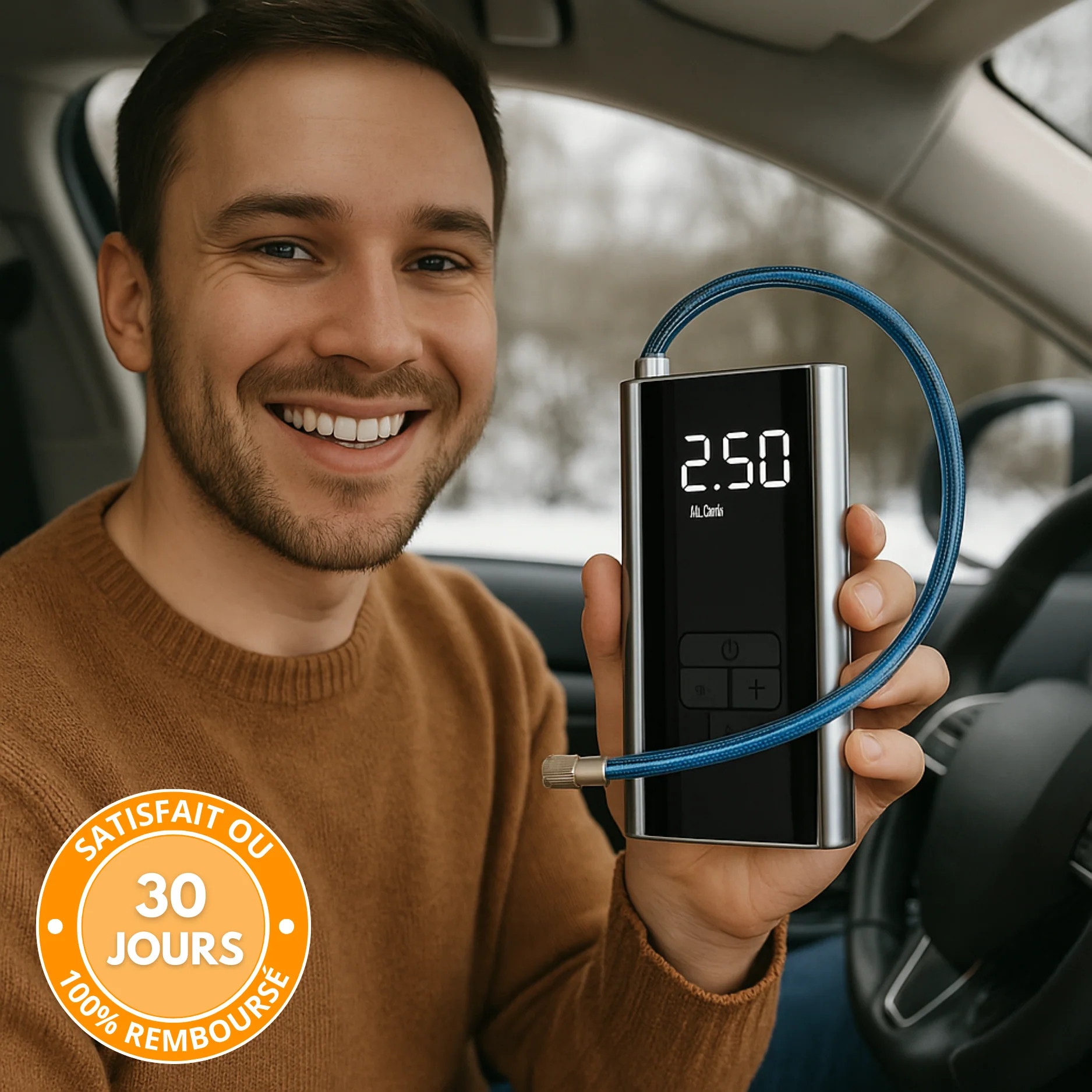 Compresseur d'Air Portable Voiture – Batterie Rechargeable - Image 4