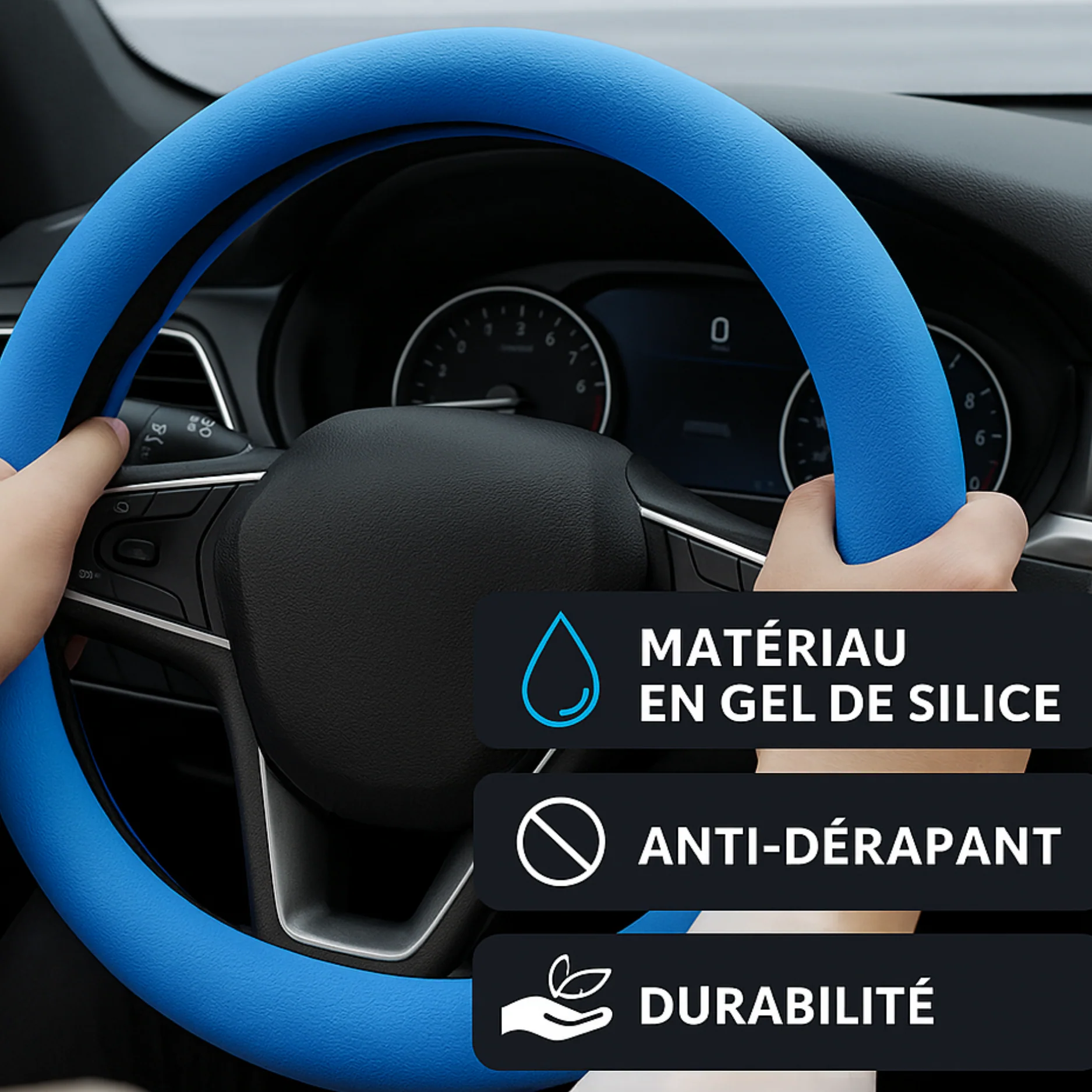 Housse de Volant Universelle en Silicone Antidérapante - Image 4