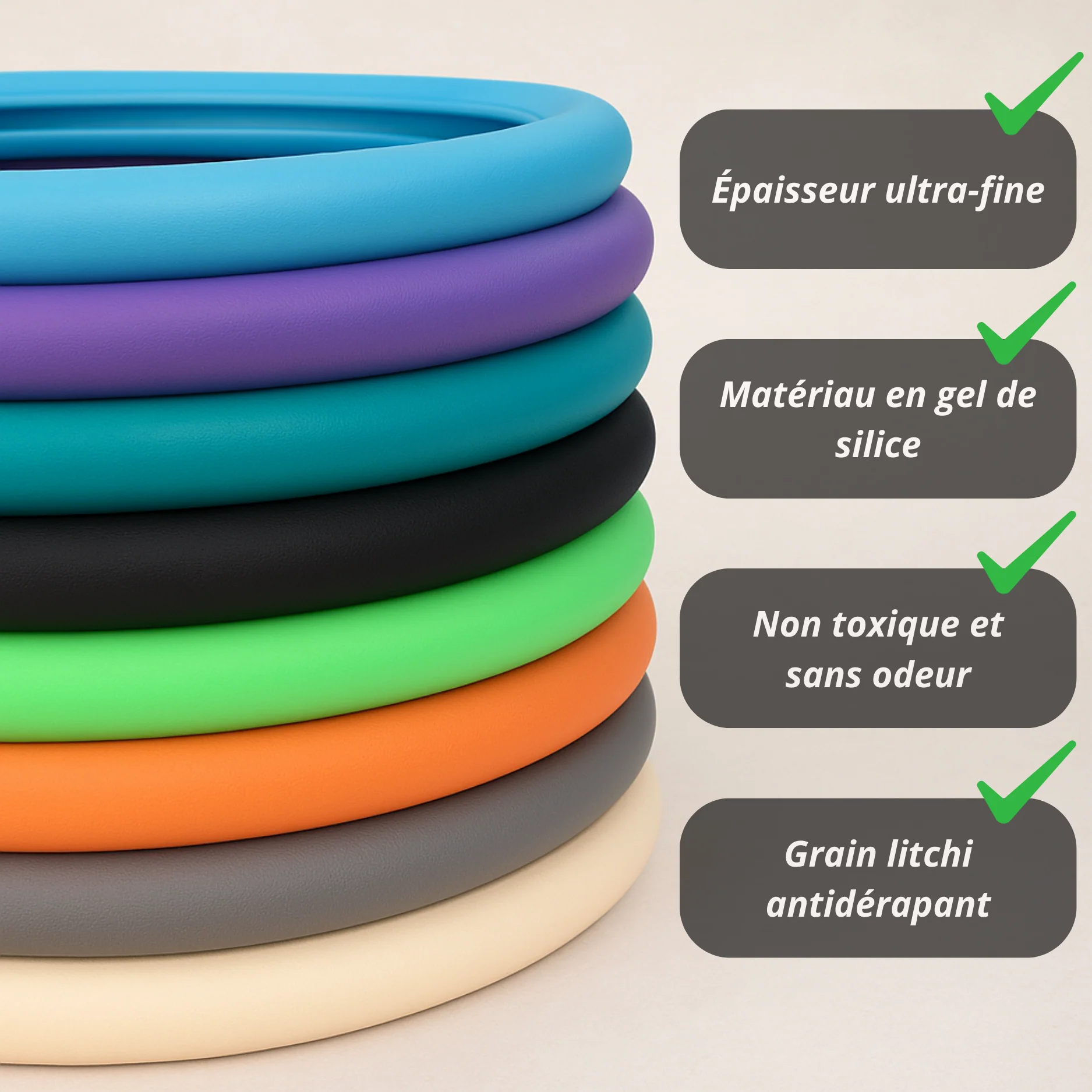 Housse de Volant Universelle en Silicone Antidérapante - Image 7