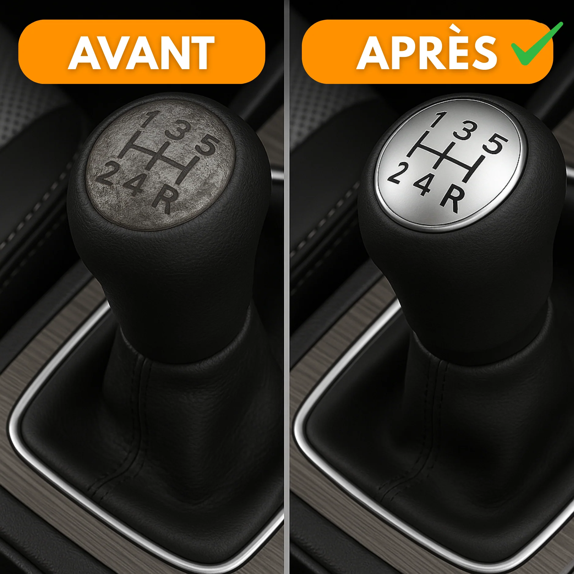 Pommeau de Vitesse Universel Aluminium pour Boîte Manuelle – Ergonomique, Résistant et Facile à Installer - Image 3