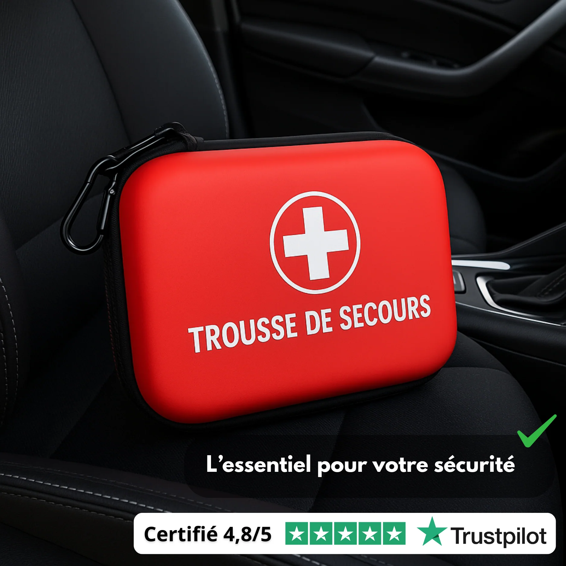 Trousse de Secours Portable Urgence – Maison, Voiture, Camping & Voyage - Image 3
