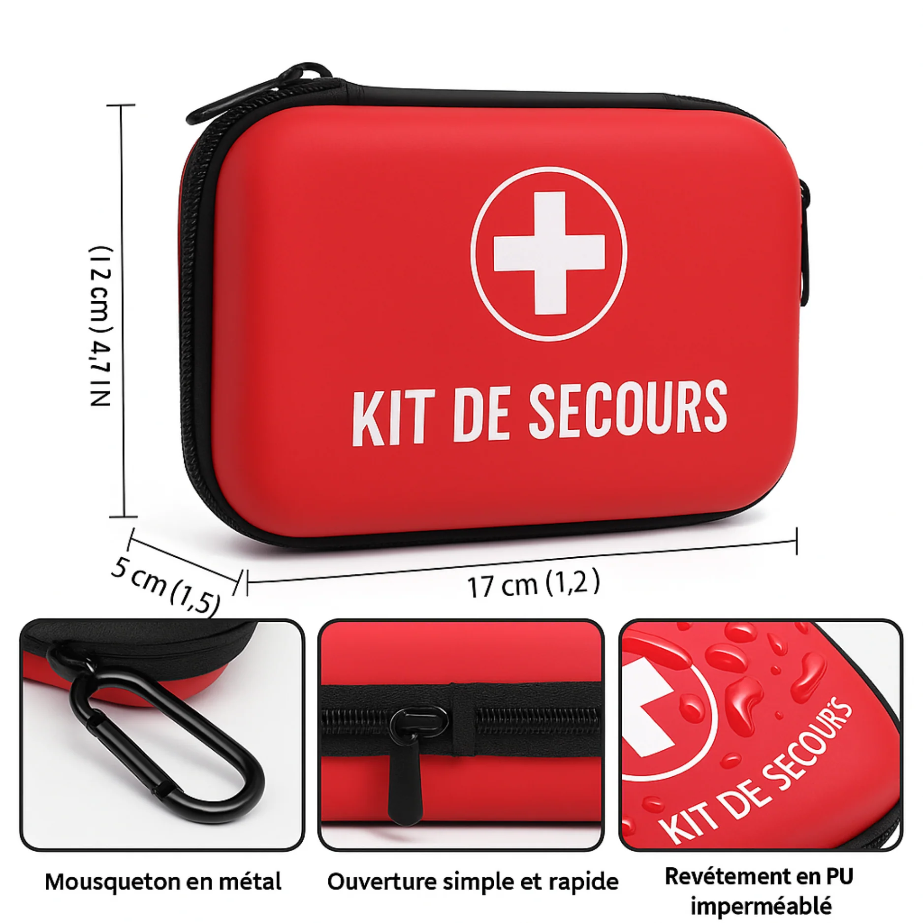 Trousse de Secours Portable Urgence – Maison, Voiture, Camping & Voyage - Image 5