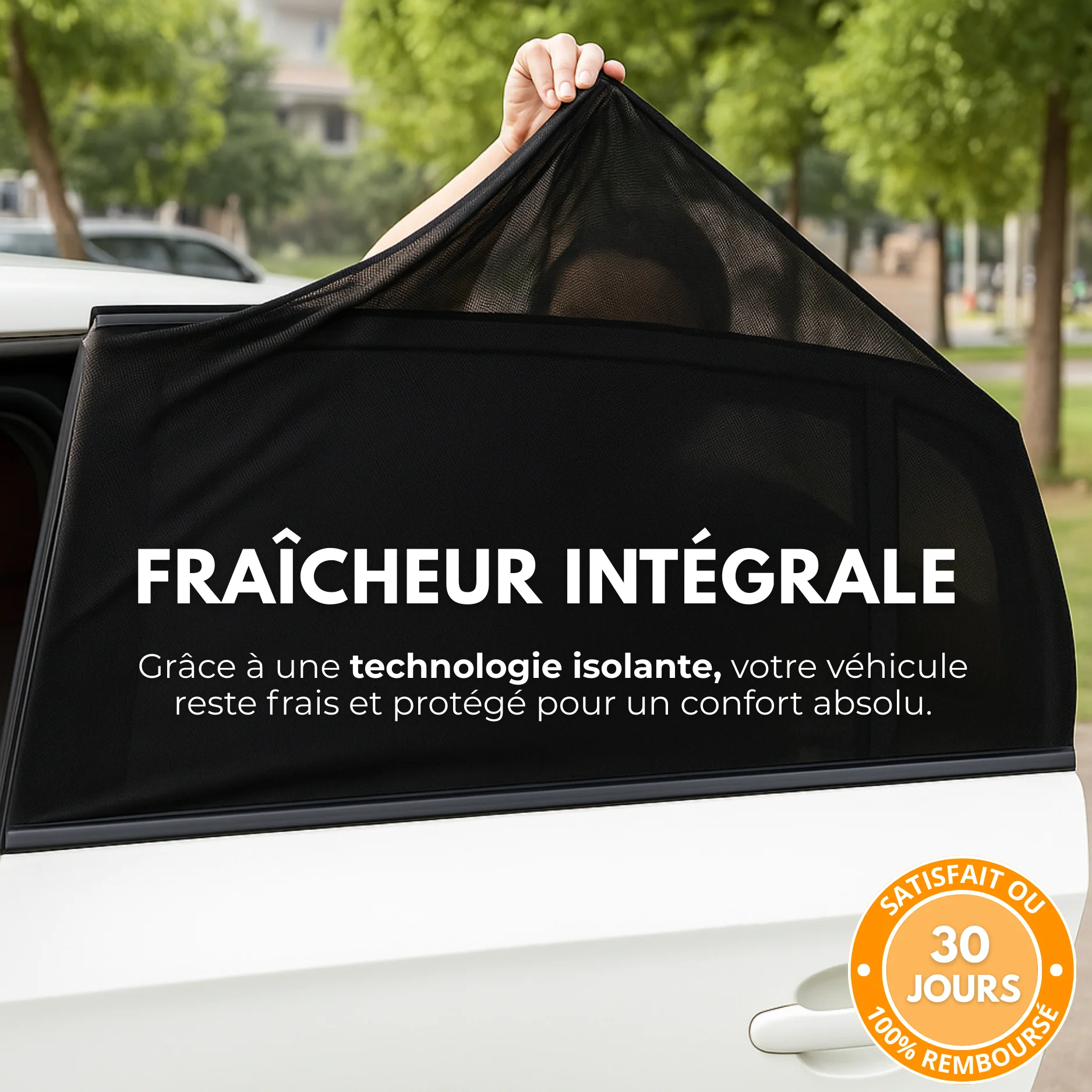 Pare-Soleil Arrière Voiture Universel – Anti-UV & Anti-Chaleur (2pcs) - Image 4