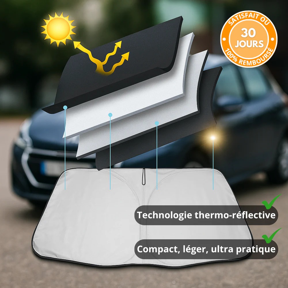 Pare-Soleil Avant Personnalisé UVX 16 PRO – Jusqu’à -30 °C dans l’habitacle - Image 2