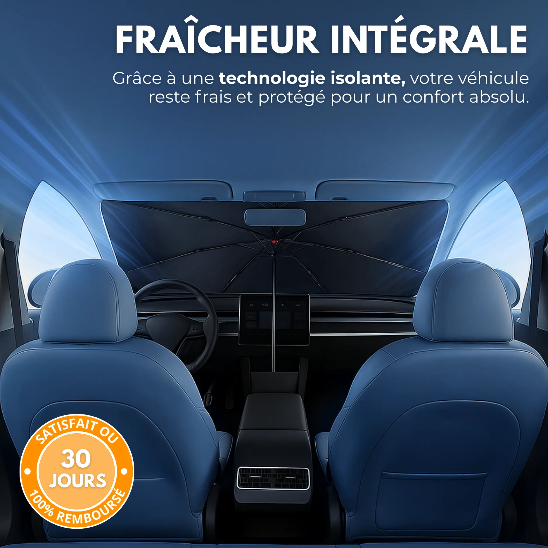 Pare-Soleil Avant Anti-Chaleur UVX 26 PRO™ – Jusqu’à -30 °C dans l’habitacle - Image 5