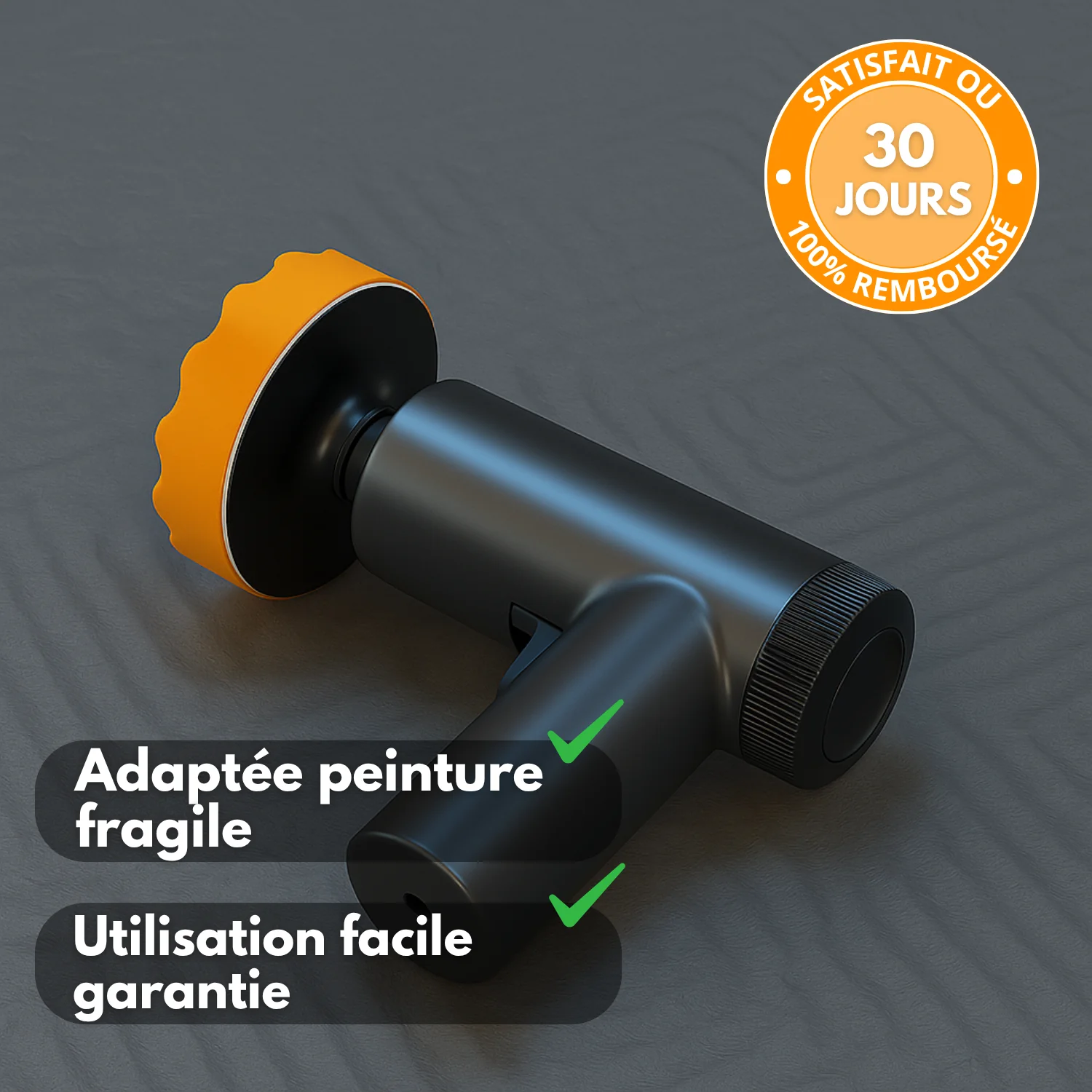 Polisseuse de voiture sans fil 84W | Machine à cirer et polir multi-surfaces | 20000 tr/min | Batterie 2000 mAh | Accessoires inclus - Image 4