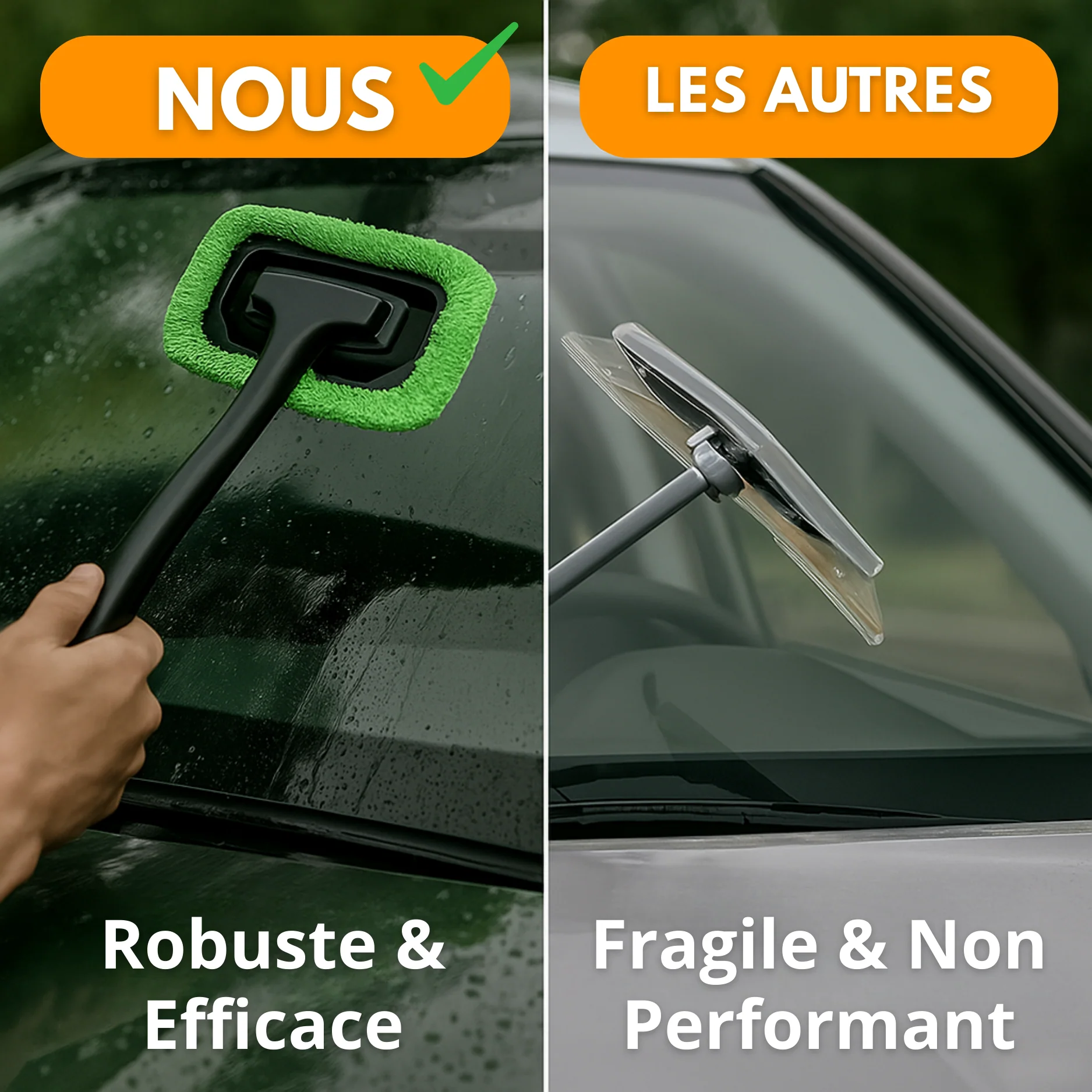 Brosse Nettoyage Pare-Brise Voiture – Microfibre & Manche Long - Image 4