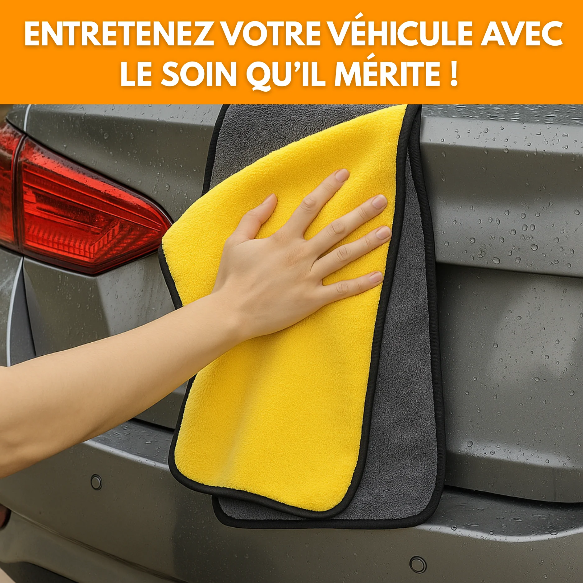 Chiffon Microfibre Voiture 30x60 cm – Super Absorbant, Doux et Épais pour Lavage, Séchage et Entretien Auto - Image 5