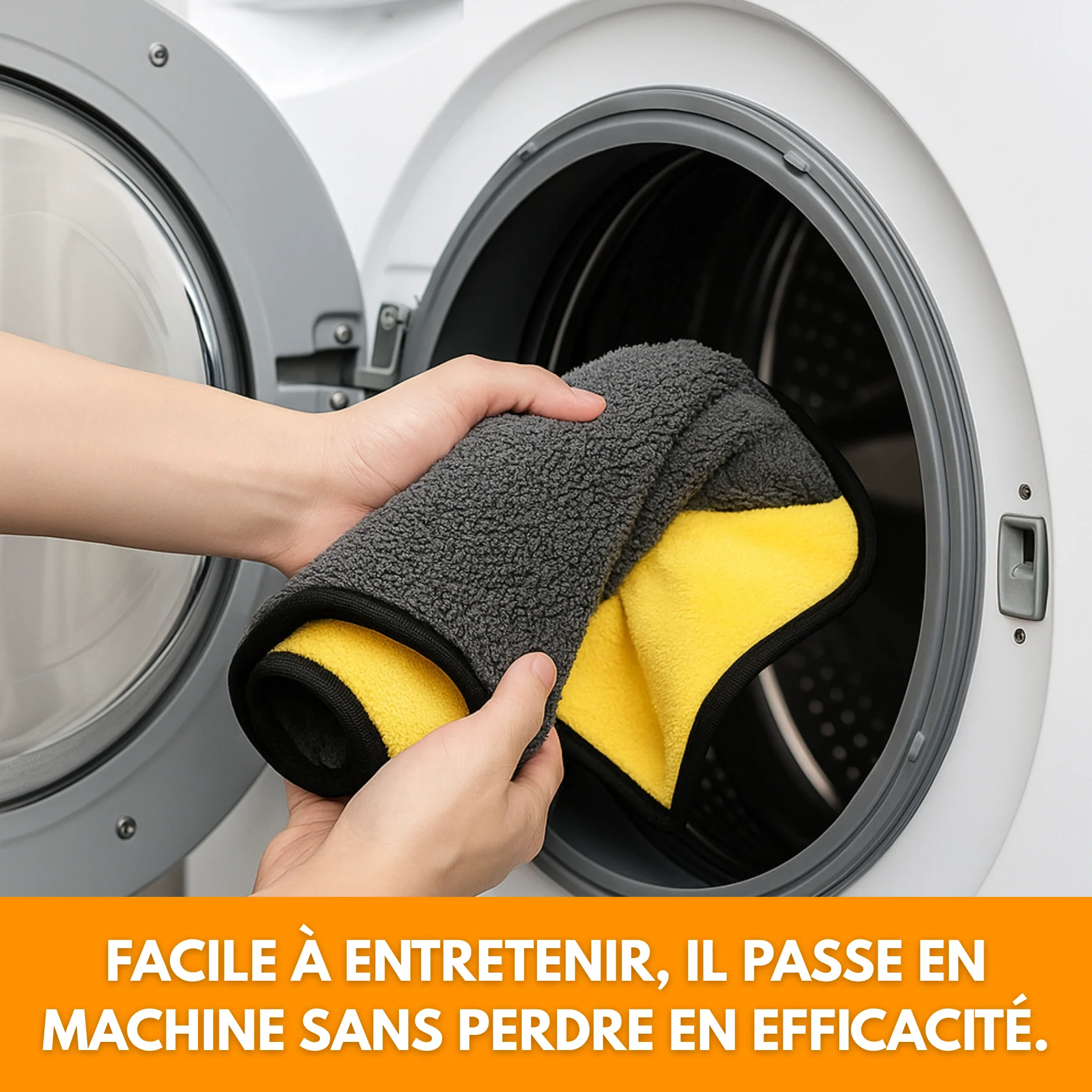 Chiffon Microfibre Voiture 30x60 cm – Super Absorbant, Doux et Épais pour Lavage, Séchage et Entretien Auto - Image 6