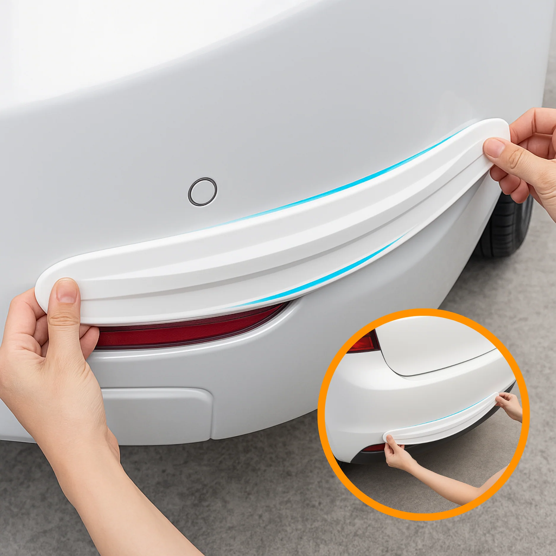 Sticker Protection Pare-Choc Voiture – Anti-Rayures Avant/Arrière – Facile à Installer