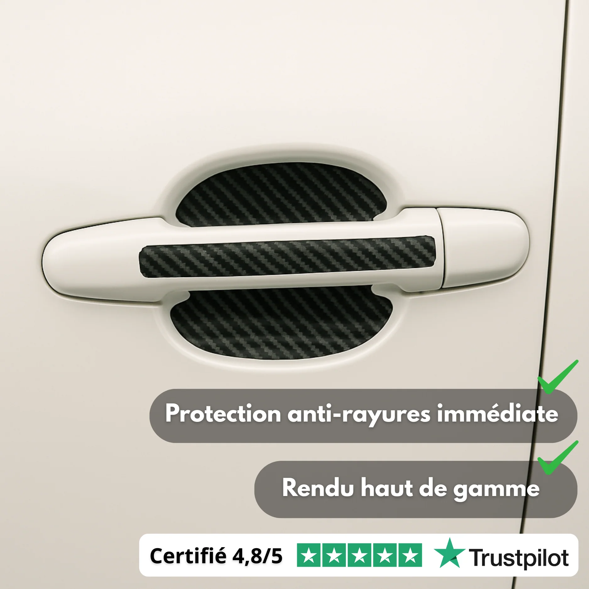 Stickers Protection Poignées de Voiture – Anti-Rayures Universels Auto - Image 2