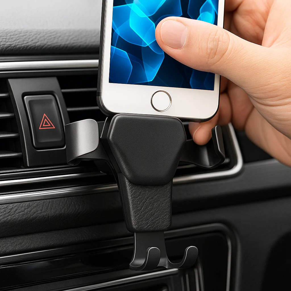 Support Téléphone Voiture Universel pour Grille d’Aération – Fixation Stable et Utilisation Intuitive