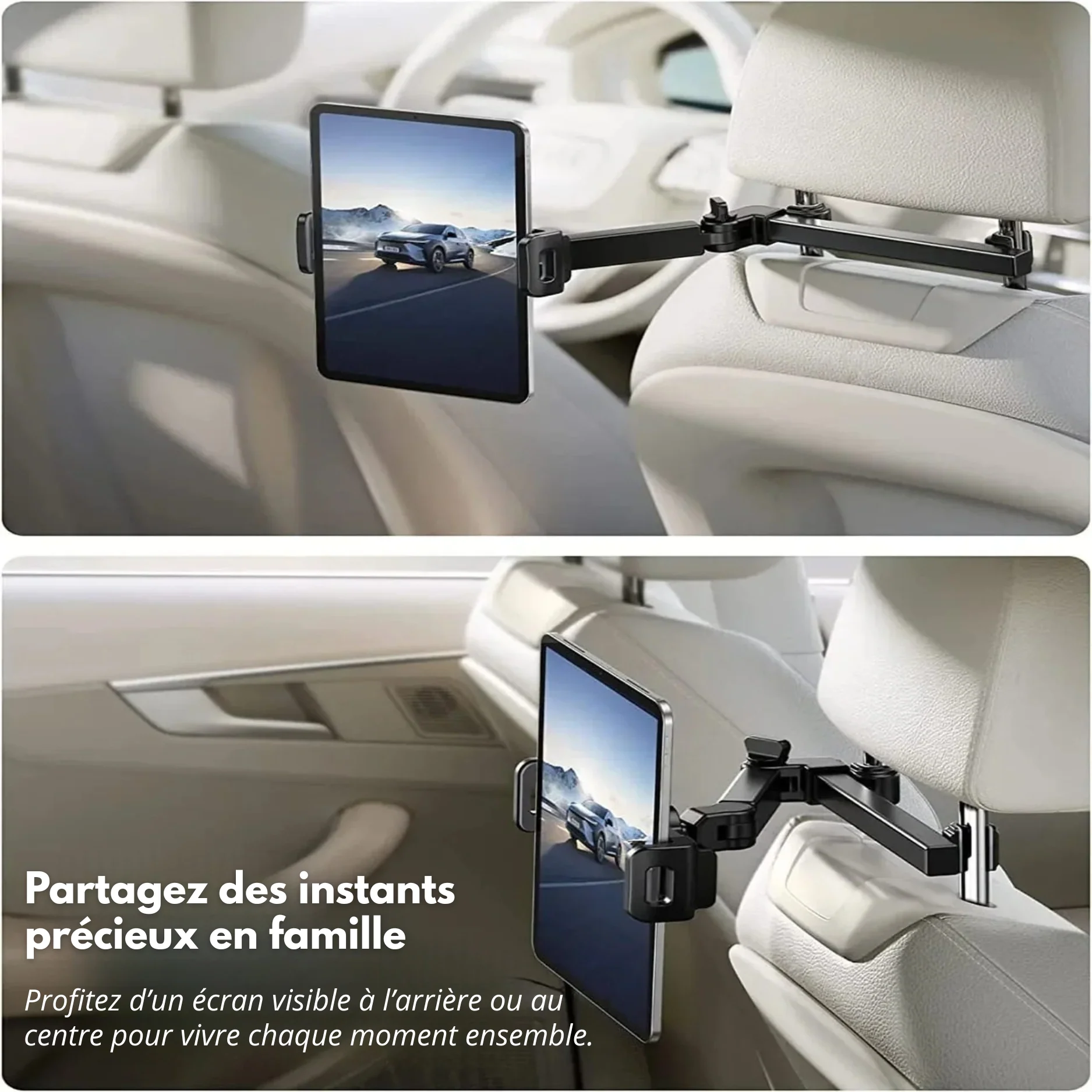 Support Voiture Universel Tablette & Smartphone – Appui-Tête Réglable - Image 7