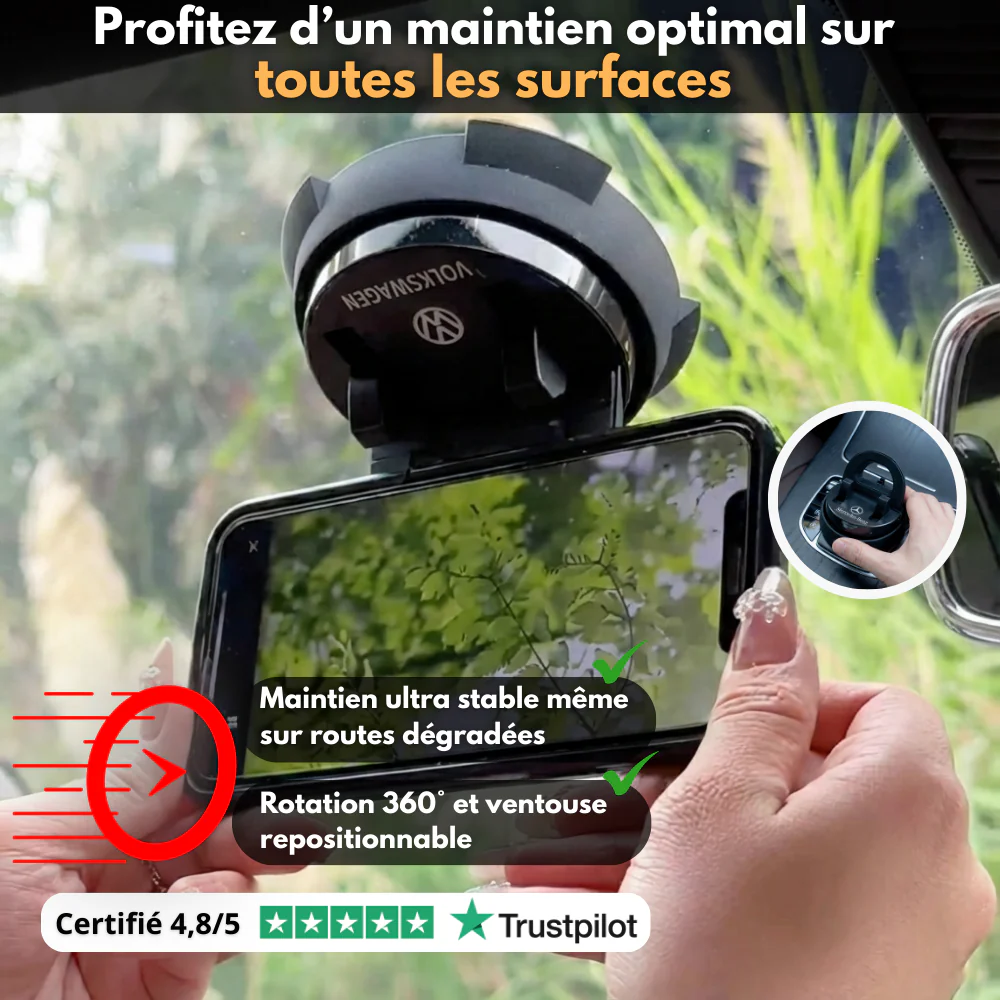 T80 PRO™ – Le Support Téléphone Rotatif Personnalisé N°1 en France - Image 3